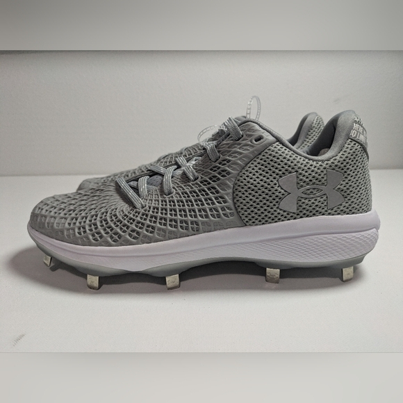Under Armour Womens UA Glyde 2 MT Softball Cleats 11 Grey/Silver MSRP$95 - Picture 2 of 7